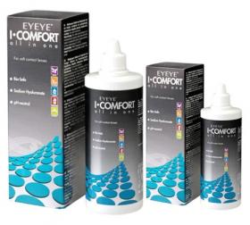 Płyn wielofunkcyjny EYEYE I-COMFORT do pielęgnacji miękkich soczewek kontaktowych